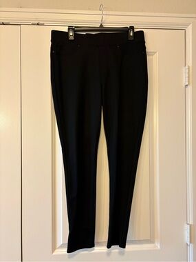 7 For All Mankind Black Skinny Ponte Pants